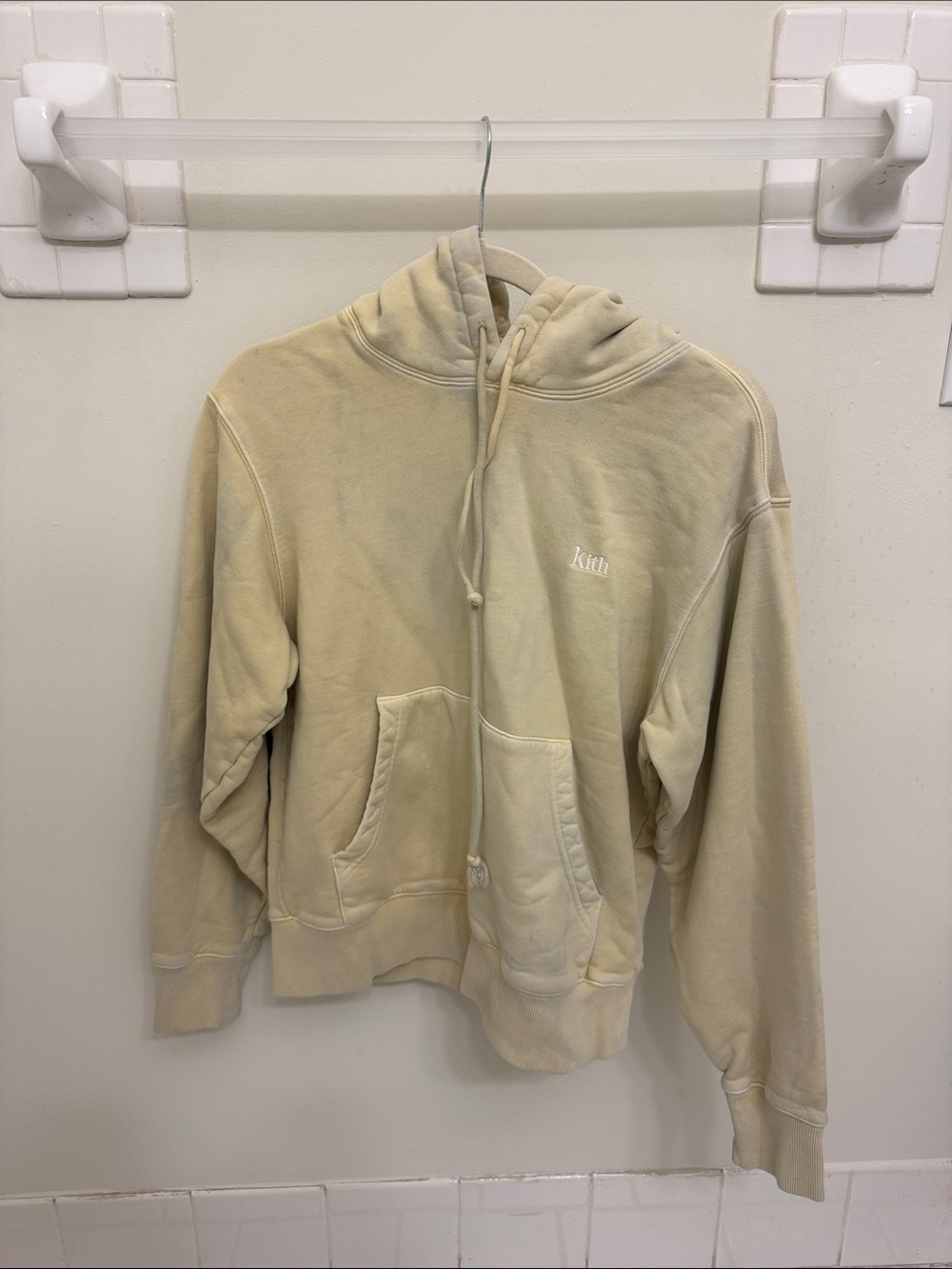 Kith Butter Yellow Logo Hoodie